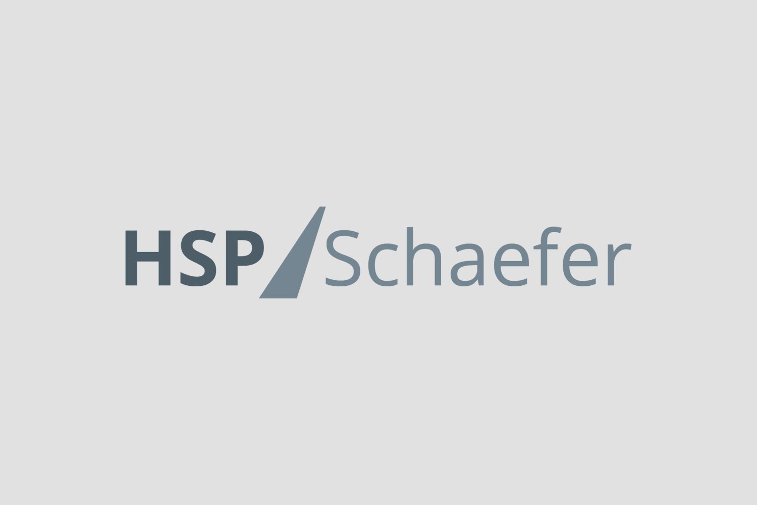 Die Arbeitsprobe eines Logo für den Kunden HSP Schaefer